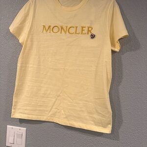 Moncler Cream Tee Size Large